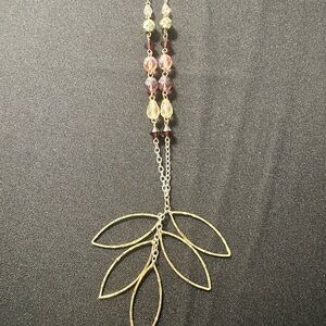 Rachel Gold & Silver Leaf Pendant Necklace